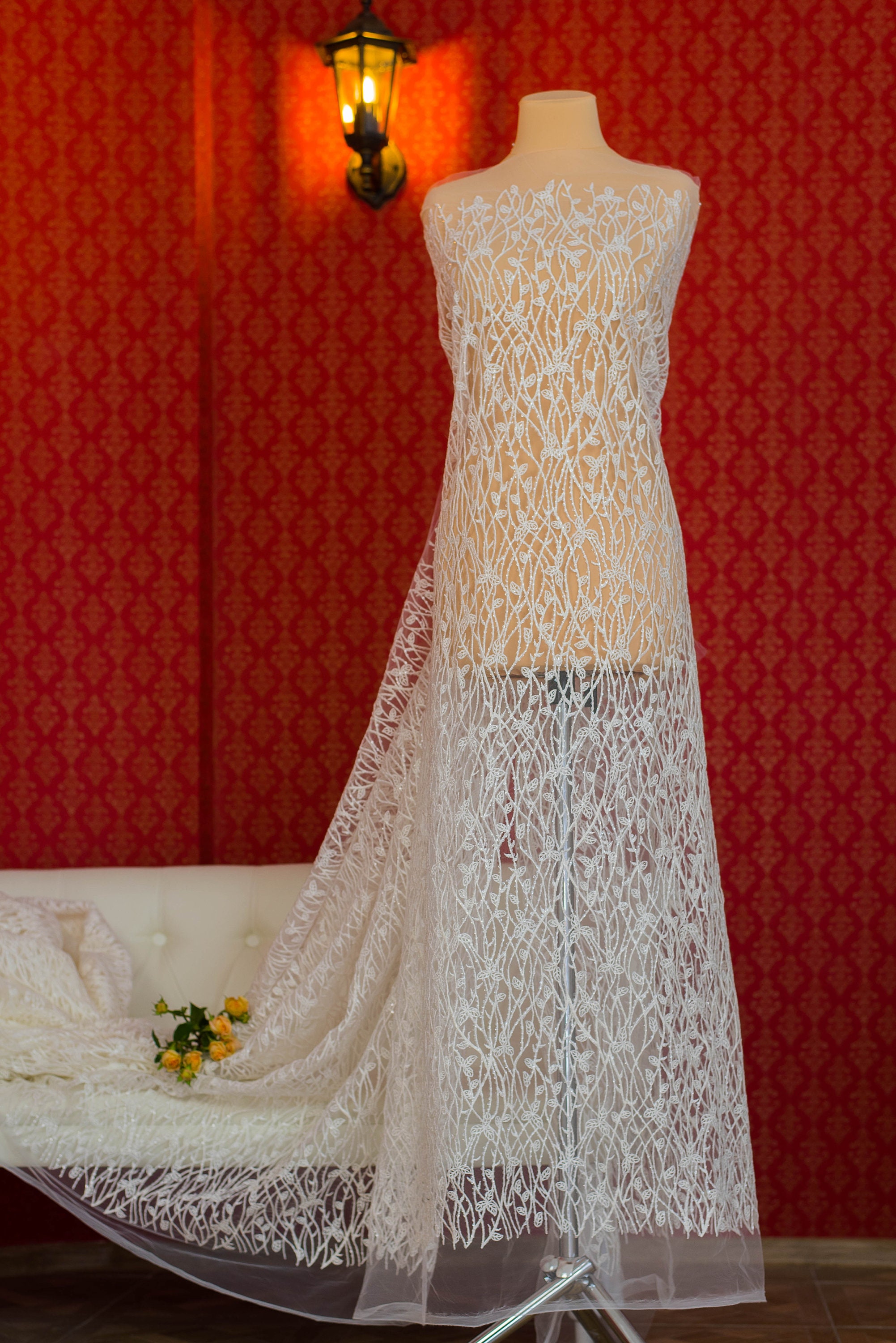 wedding dress fabrics online