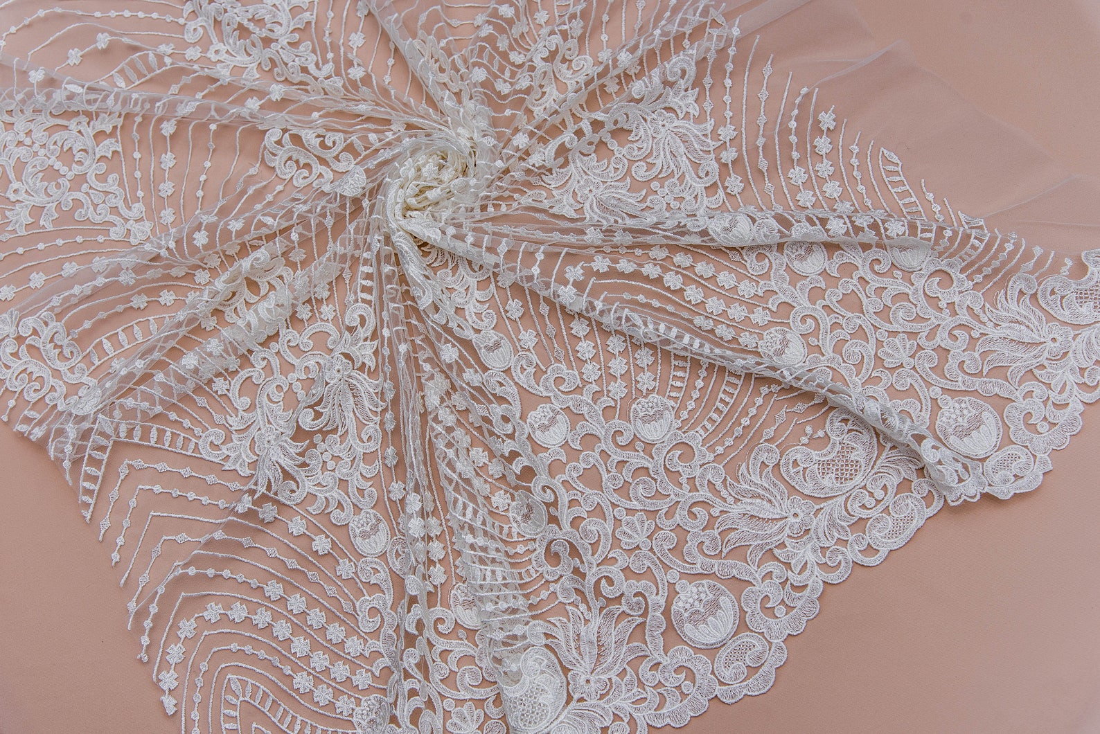 Flower lace bridal lace fabric wedding dress lace fabric Etsy