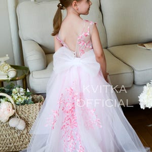 Pink baby dress, Girl wedding dress, Pink Lace Flower girl dress, Girl ball gown, flower girl dress, Tutu girl dress