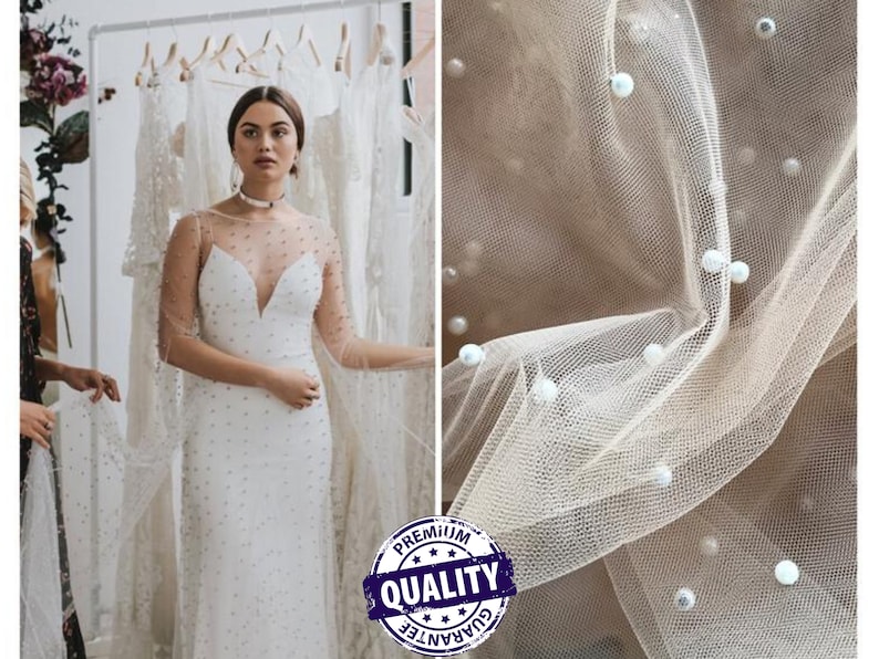 colored bridal tulle white tulle Glitter Pearl-Tulle Fabric for bridal veils and wedding dresses beautiful soft tulle fabric veil tulle