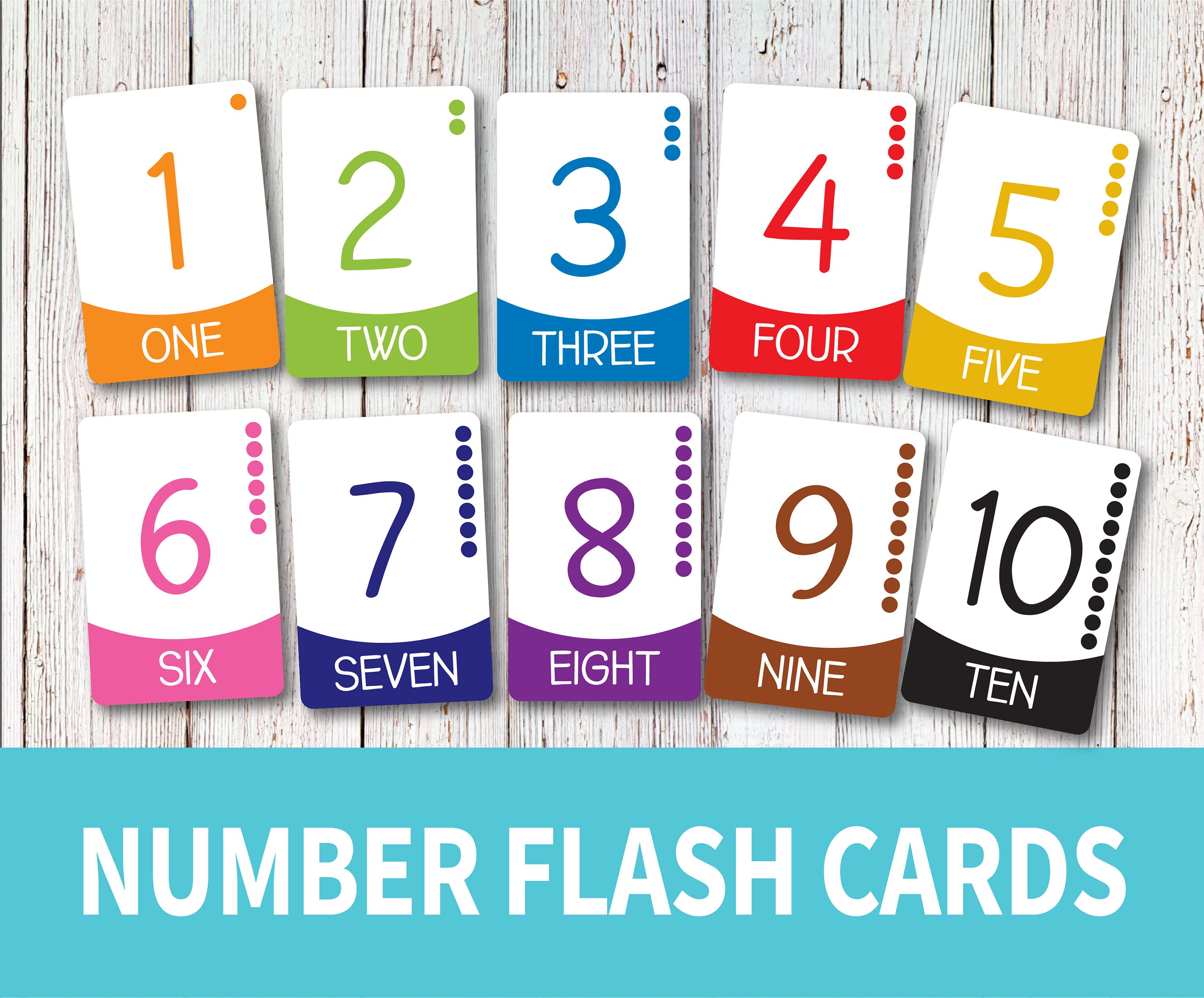 Number Flashcards Printable Flash Cards Number Flash Cards Etsy Australia