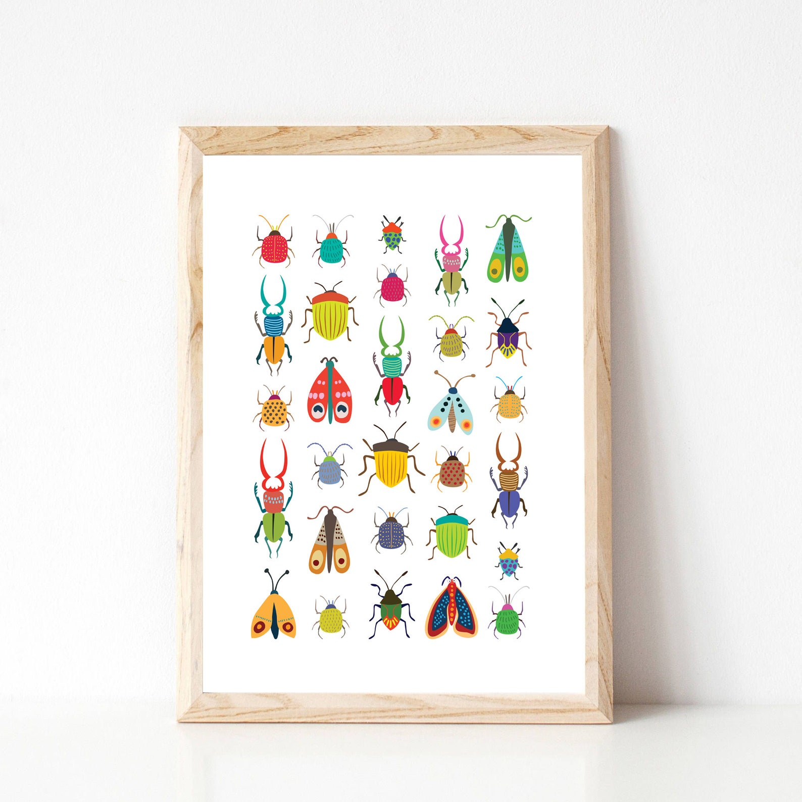 Insect Poster Educational Insect Poster Bug Poster Insect Etsy