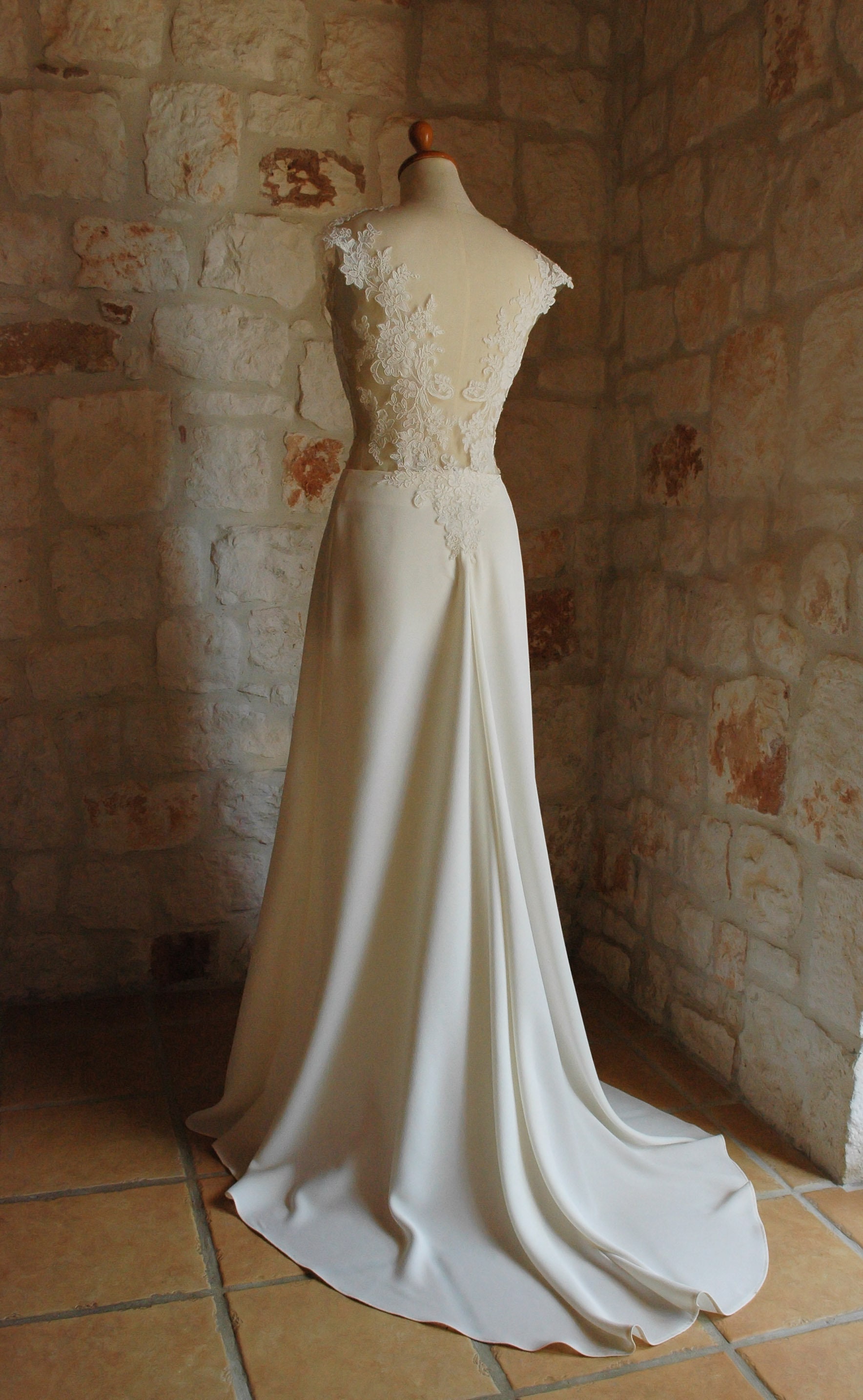 a line wedding skirt