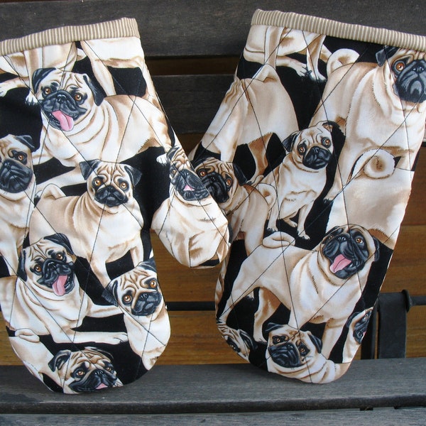 Topfhandschuhe Hunde Mops