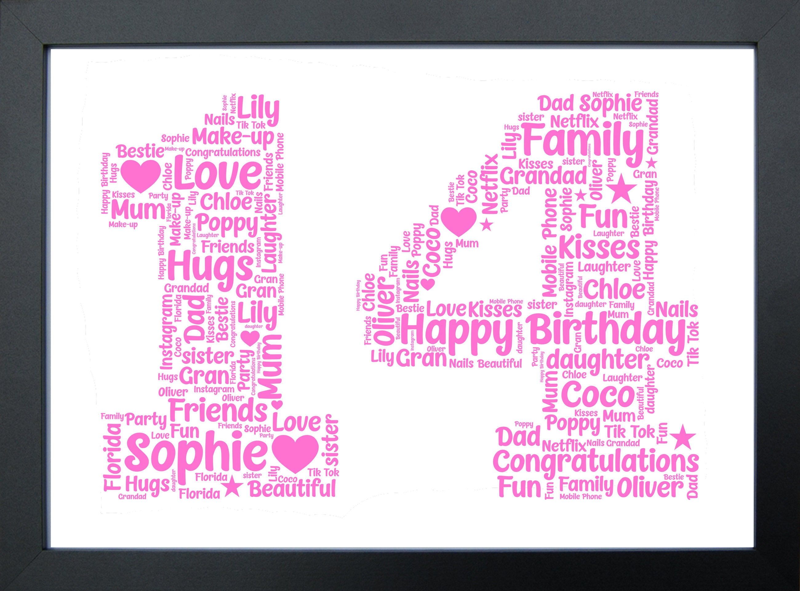 Personalised Birthday Gifts 14th Birthday Gifts for Her - Etsy UK