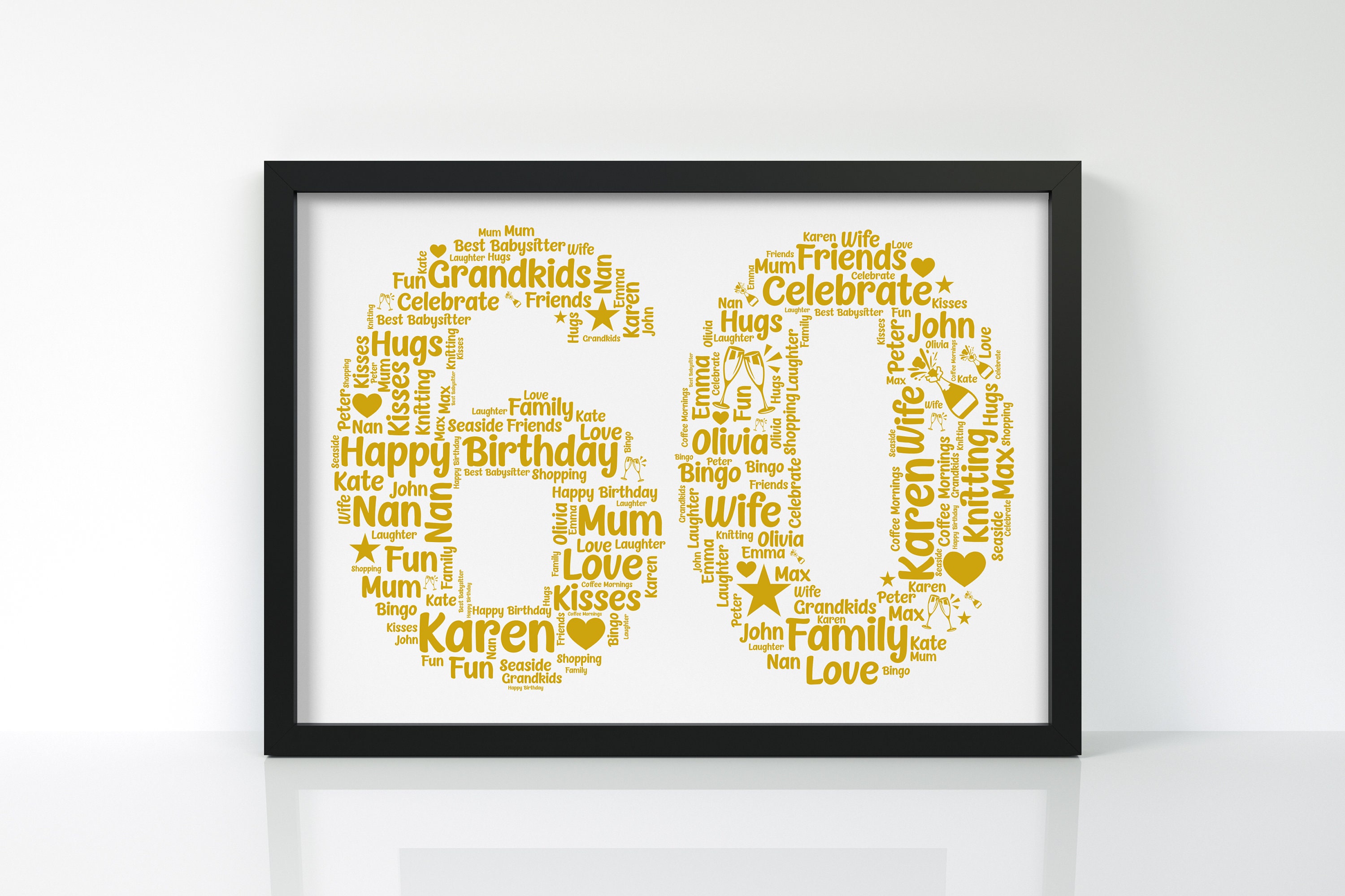 Personalised Birthday Gifts 60th Birthday Gifts for Her | Etsy UK