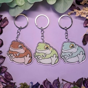 Dumpy groda nyckelring