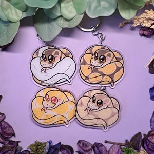 ball python keychain