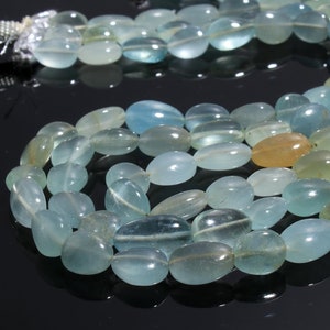 Natural Aquamarine tumbled  Beads, Aquamarine Beads,  Aquamarine Plain Smooth Nuggets Beads, Aquamarine Beads, Jewelry Making, Gemstone Bead