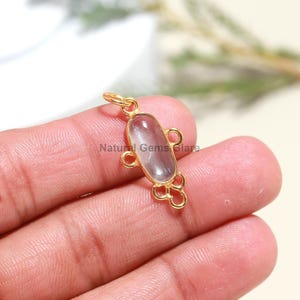 Natural Aquamarine 18 k Gold Charm, Gold Charm Pendant, Natural Aquamarine  Gold Charm, Handmade Gold Charm Pendant, Gift for her