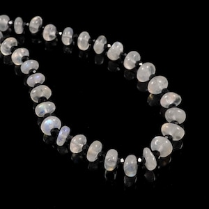 white moonstone  Bracelet in Silver, Dainty Stacking with black spinal Gemstone Bracelet, November Birthstone, Christmas Gift for Her