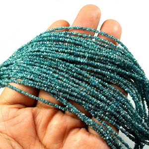 Blue Diamond Uncut Beads Raw Diamond Beads Natural Blue Diamond Bead Uncut Blue Diamond Bead Personalized Handmade Gift Minimalist
