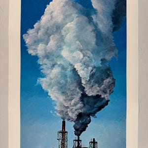 Hamilton, Ontario Fine Art Print from Original Painting - “Hamilton Clouds” - 18”x24” - High Quality