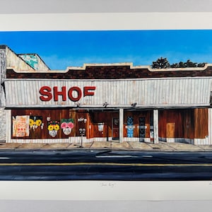 Hamilton, Ontario Fine Art Print from Original Painting - “Shoe King” - 18”x24” - High Quality