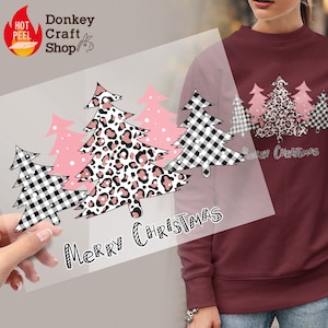 Merry Christmas Tree DTF Transfers, Ready to press, Ready For Press Heat Transfers DTF26