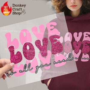 Liefde Valentijnsdag DTF-transfers, klaar om te drukken, DTF klaar voor pers-heat-transfers DTF43