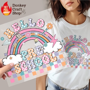 Back to School Pre School DTF Transfers, Ready to press, Ready for Press Heat Transfers DTF424