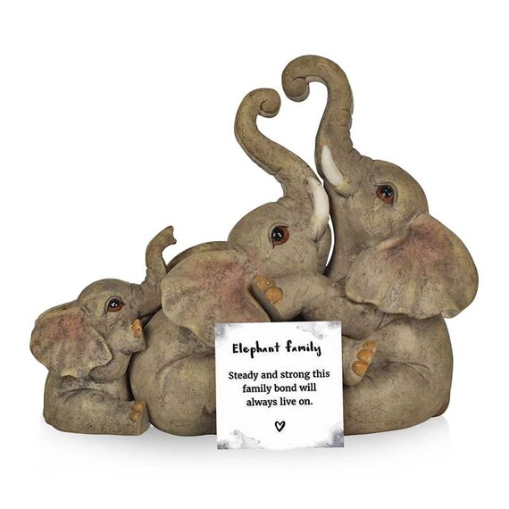 Elephant Family Ornement-famille sentiment Ornement Cadeau