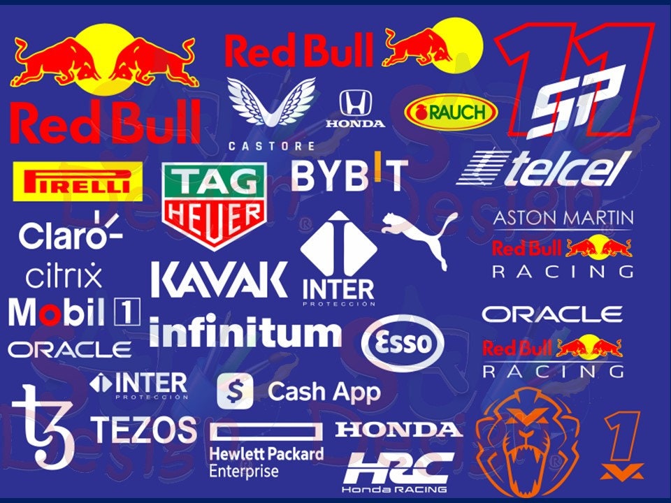 Redbull F1 Logos Etsy