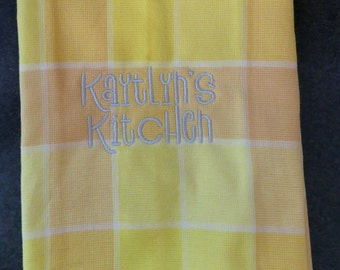 CUSTOM TOWEL snap towel, personalized names, kitchen towel
