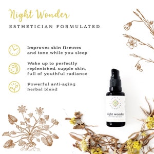 Ayurvedic Rejuvenating Face Elixir Night Wonder Face Oil Serum Biodynamic Anti-Aging Skin Care Moisturizing Skin Corrector image 2