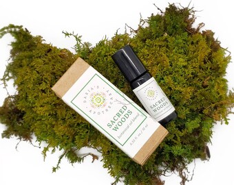 Sacred Woods. Ayurvedic Forest Oil, Scented with  Organic Essential Oils. Vata Balancing. Meditation. Wildharvested. Handcrafted.