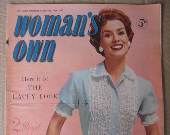 Woman's Own magazine | 1957 January | Vintage fashion magazine | Sewing, cooking, home care magazine | 1950's fashion | 1950's women's life