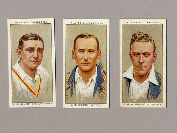 cricket cigarette cards Cricketers, 1934 | Players Cigarettes | 50 Original Cards | Cricket  Cigarette Cards | 1930's Cricket