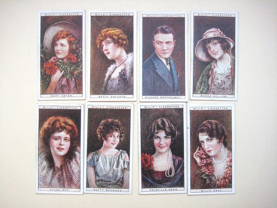 wills cigarette cards cinema stars Cinema Stars | 2nd Series | 1928 Wills Cigarette Cards | Set 25 Cards |  1920's Actors, Actresses