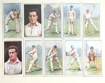 wills cigarette cards cricketers Cricketers | 1929 Wills cigarette Cards, 2nd series | Set 50 original cards
