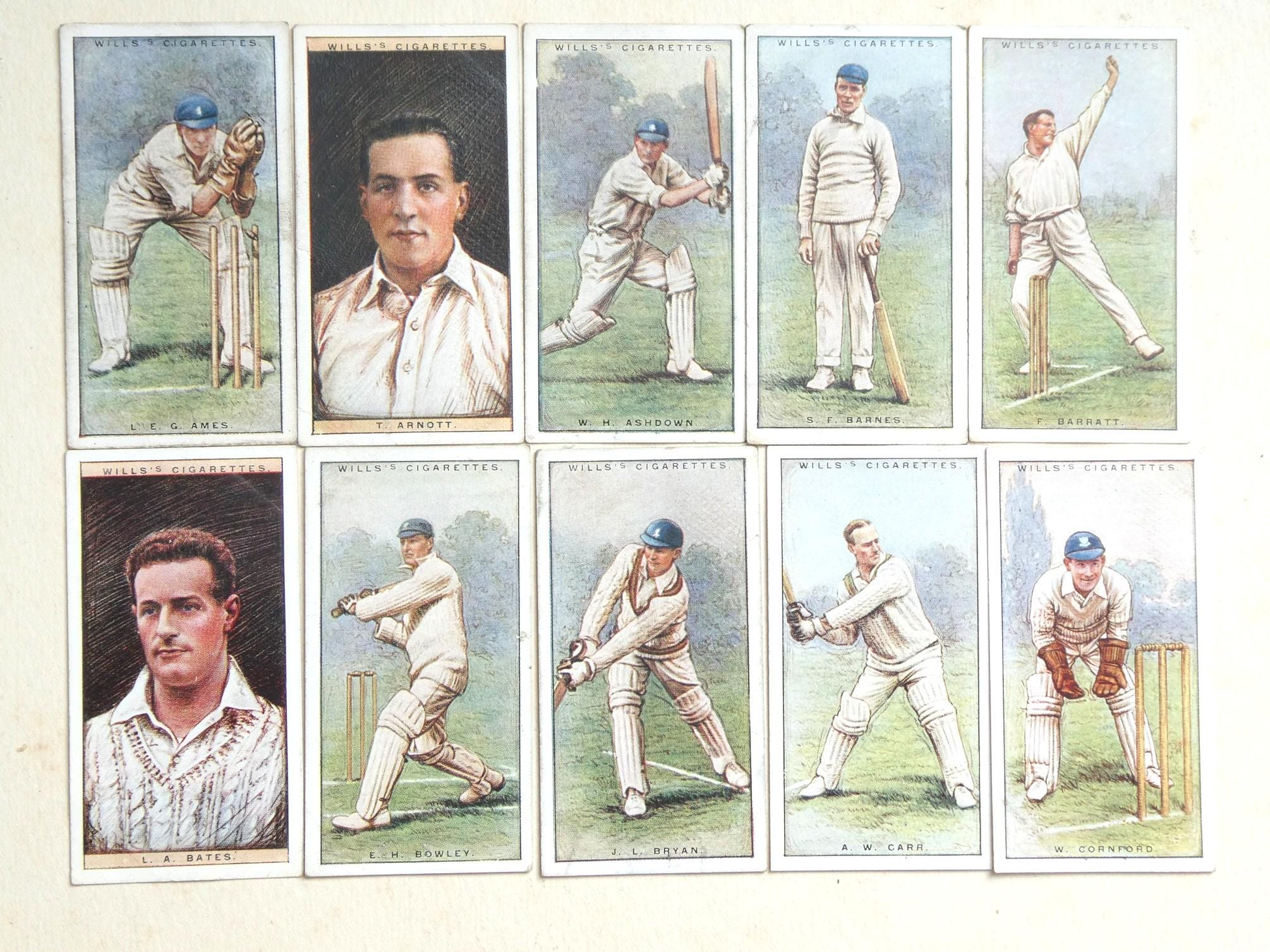 Cricketers | 1929 Wills Cigarette Cards, 2nd Series | Set 50