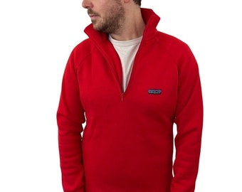 Vintage Patagonia Full Zip Sweater / Solid Color / Brand Logo
