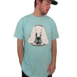 True Vintage 80s Flirts Dog 3d Graphic T Shirt Mens XL Short Sleeve Crew 70s 90s Hipster Grunge Distressed Surfer Skater Single Stitch
