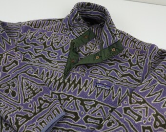 Vintage 90s Patagonia Switchback Aztec Tribal Synchilla Fleece