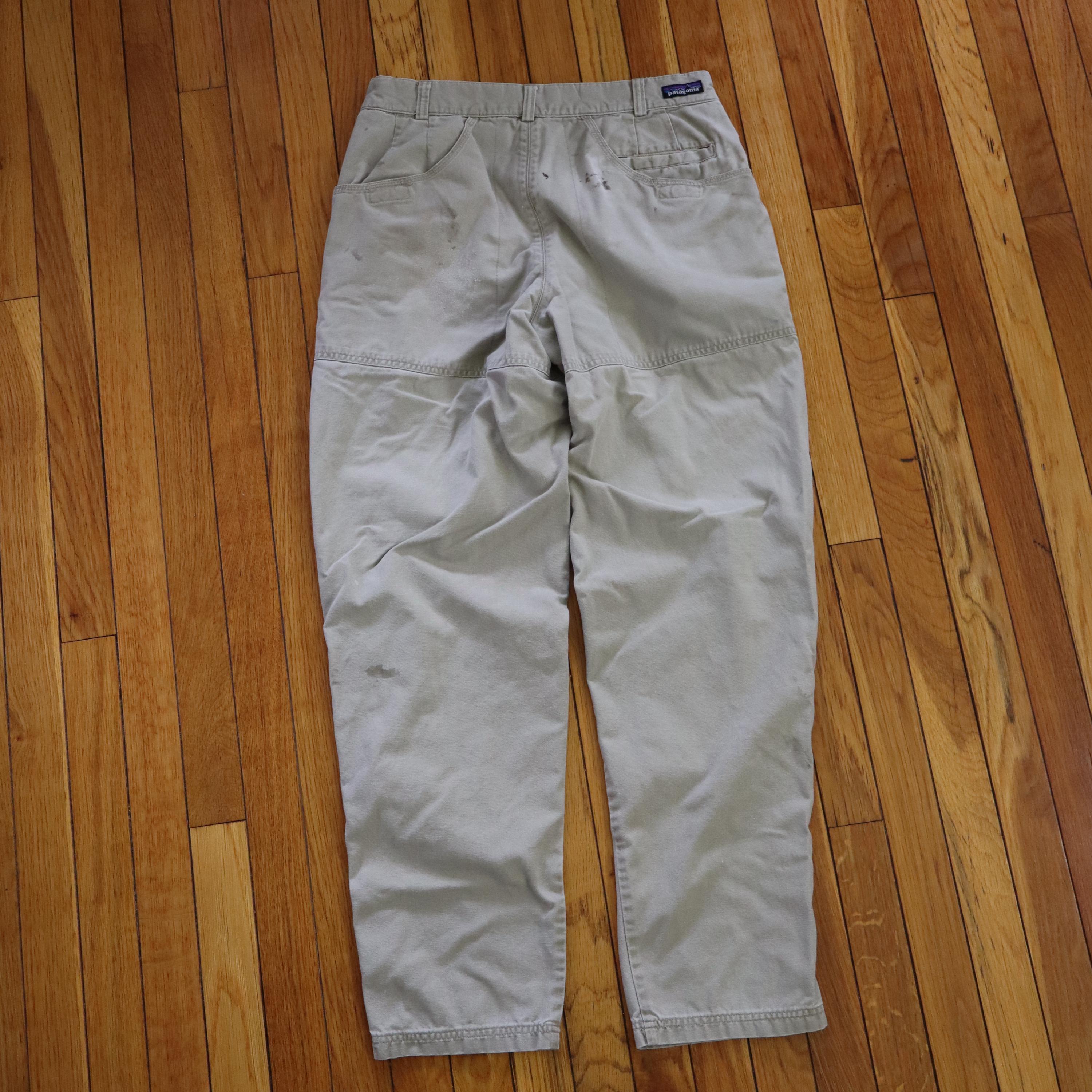 Vintage 90s Patagonia Canvas Double Knee Stand up Climbing Pants