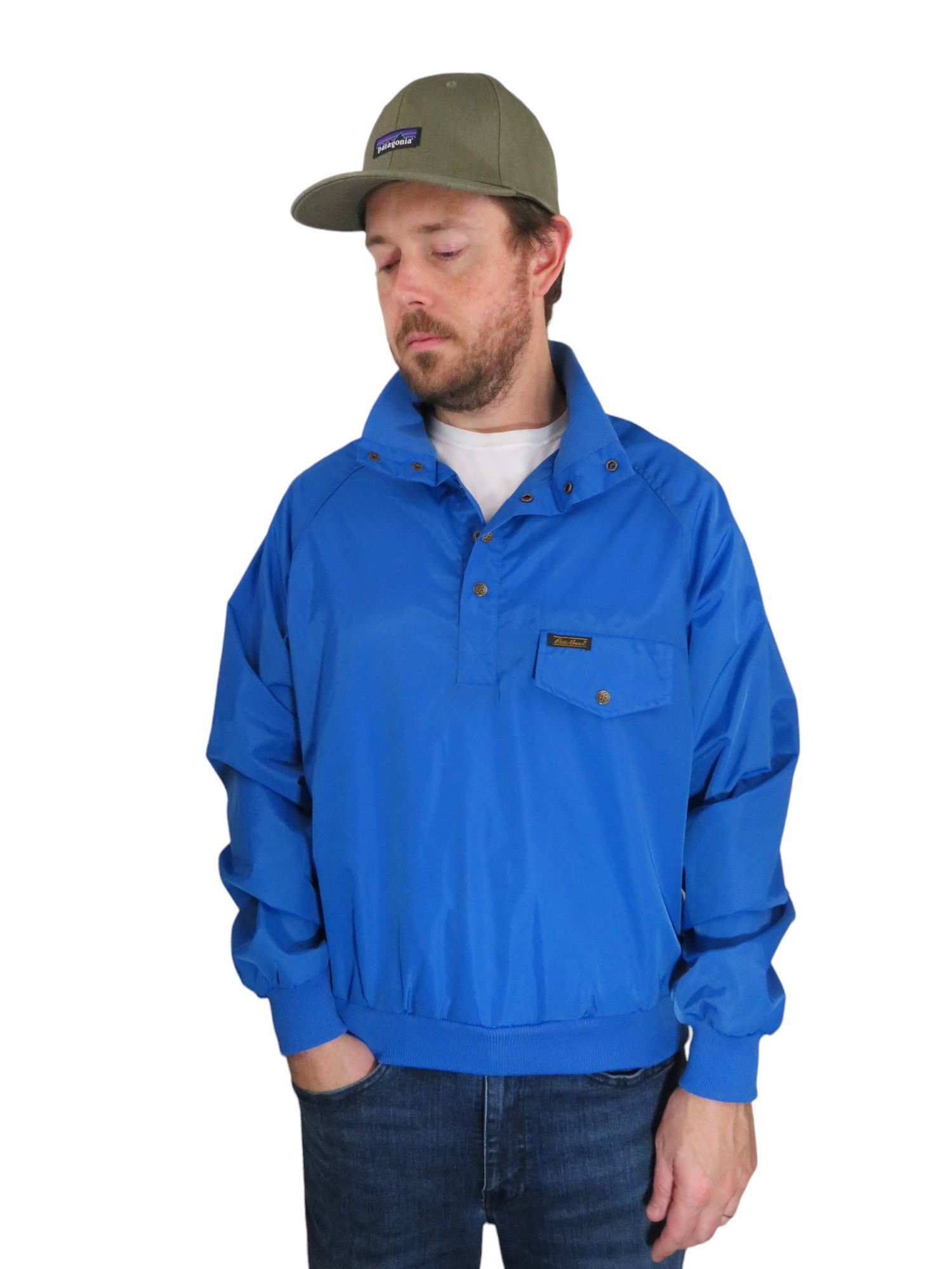 Vintage 90s Y2K Eddie Bauer Shell Lightweight Packable Pullover 