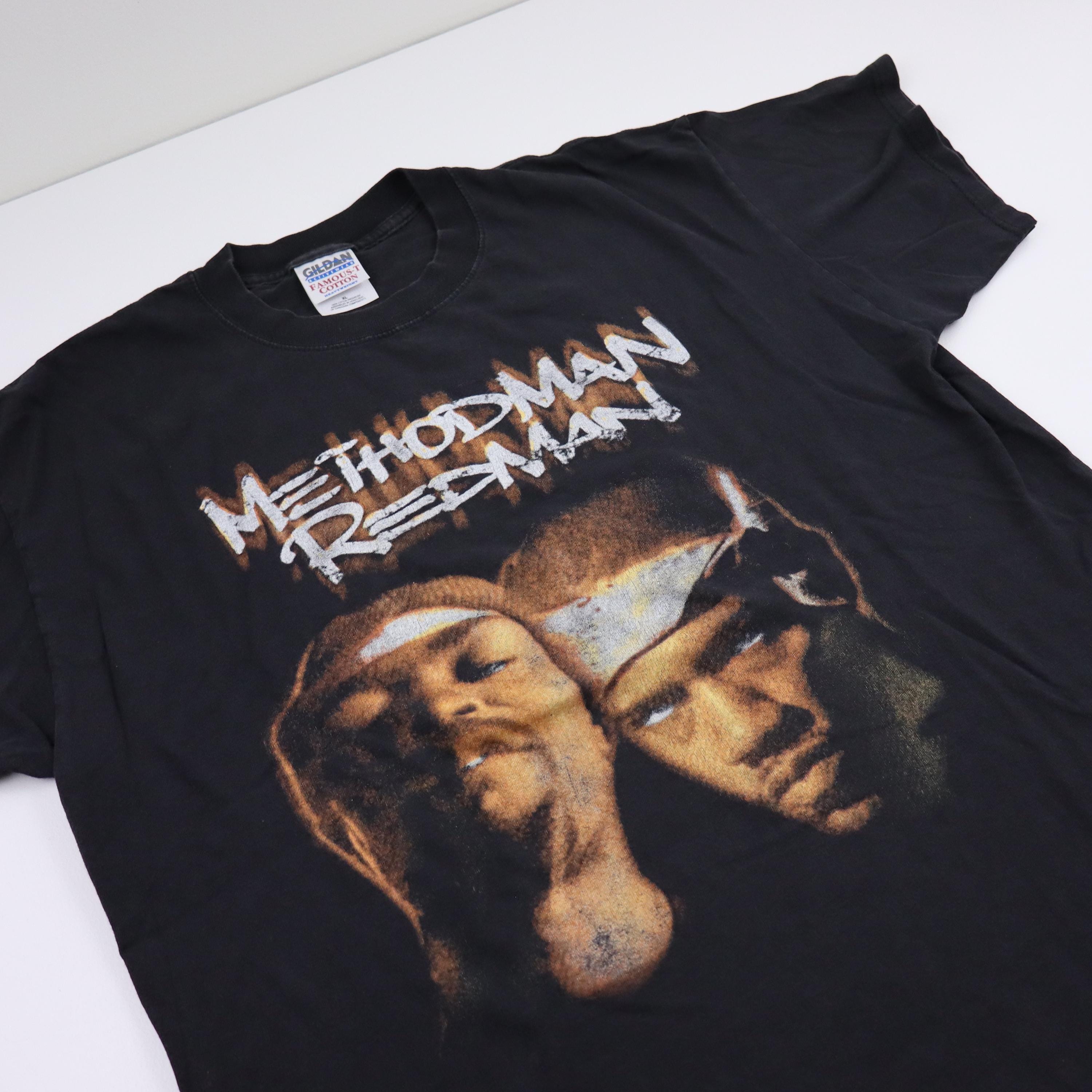 Vintage 2000 Method Man Redman Blackout Tour Rap Tee Double Sided Hip Hop T Shirt XL Rare Concert Band Graphic Black Y2K Retro Wu Tang Clan