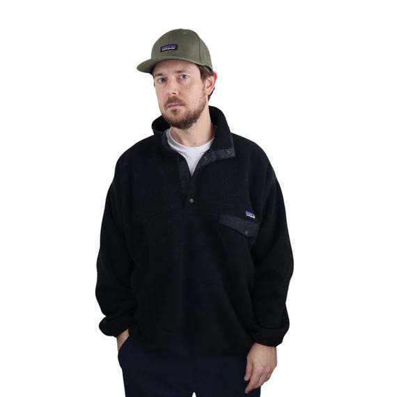 Vintage 90s Patagonia Made in USA Synchilla Fleece Snap-t Pullover 
