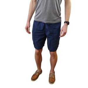 Vintage Patagonia Nylon Mesh Lined Baggies Longs Swim Suit Trunks 8&quot; Inseam Shorts Mens Large Medium 32 34 Navy Blue Retro Running Athletic