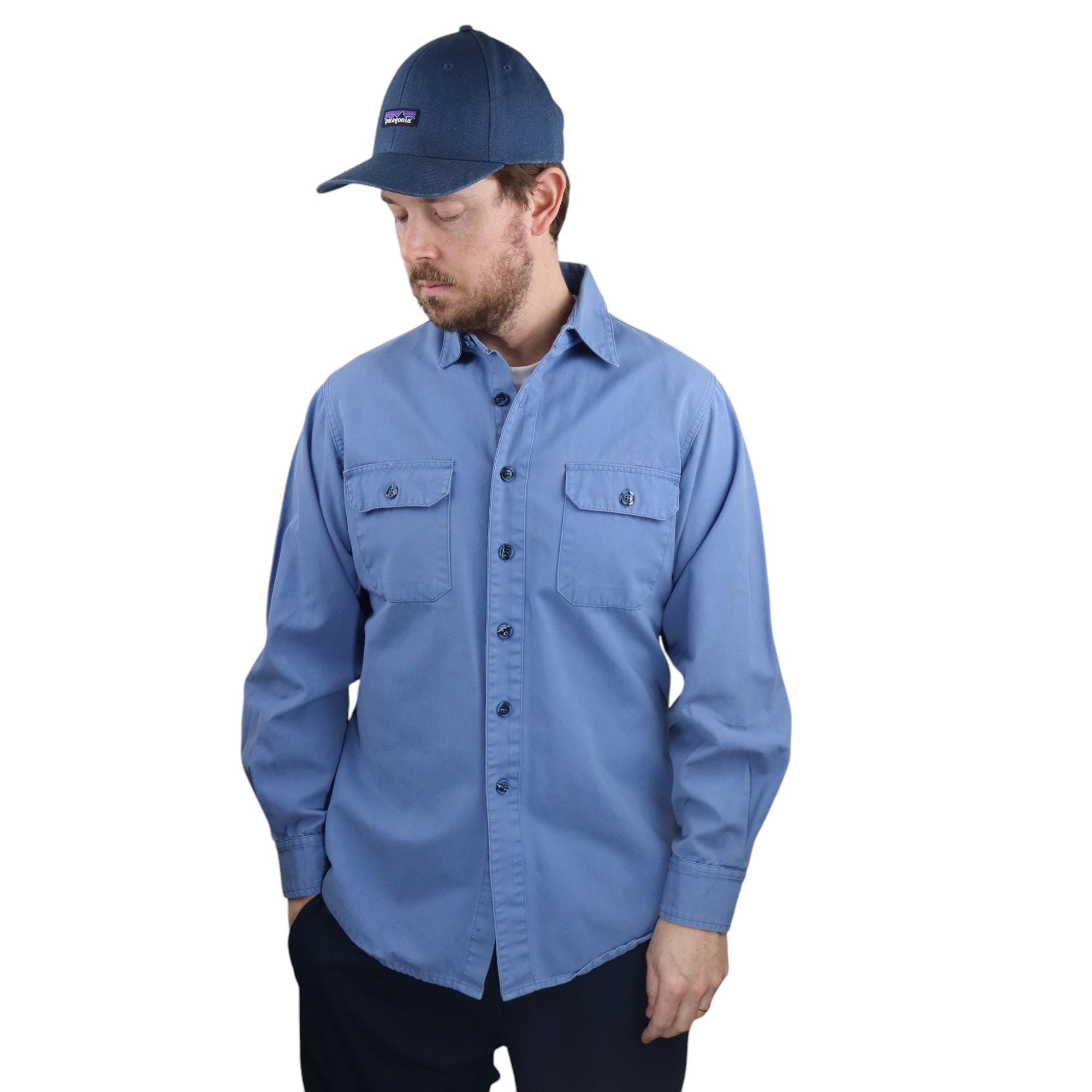80s デカタグ　パタゴニア ストライプ ラガーシャツ 長袖 80s patagonia デカタグ ラガーシャツ M程度 パタゴニア | 古着