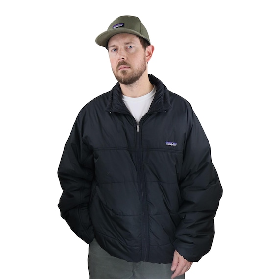 Vintage 90s Patagonia Fireball Puffer Jacket Mens XL Black Alpine