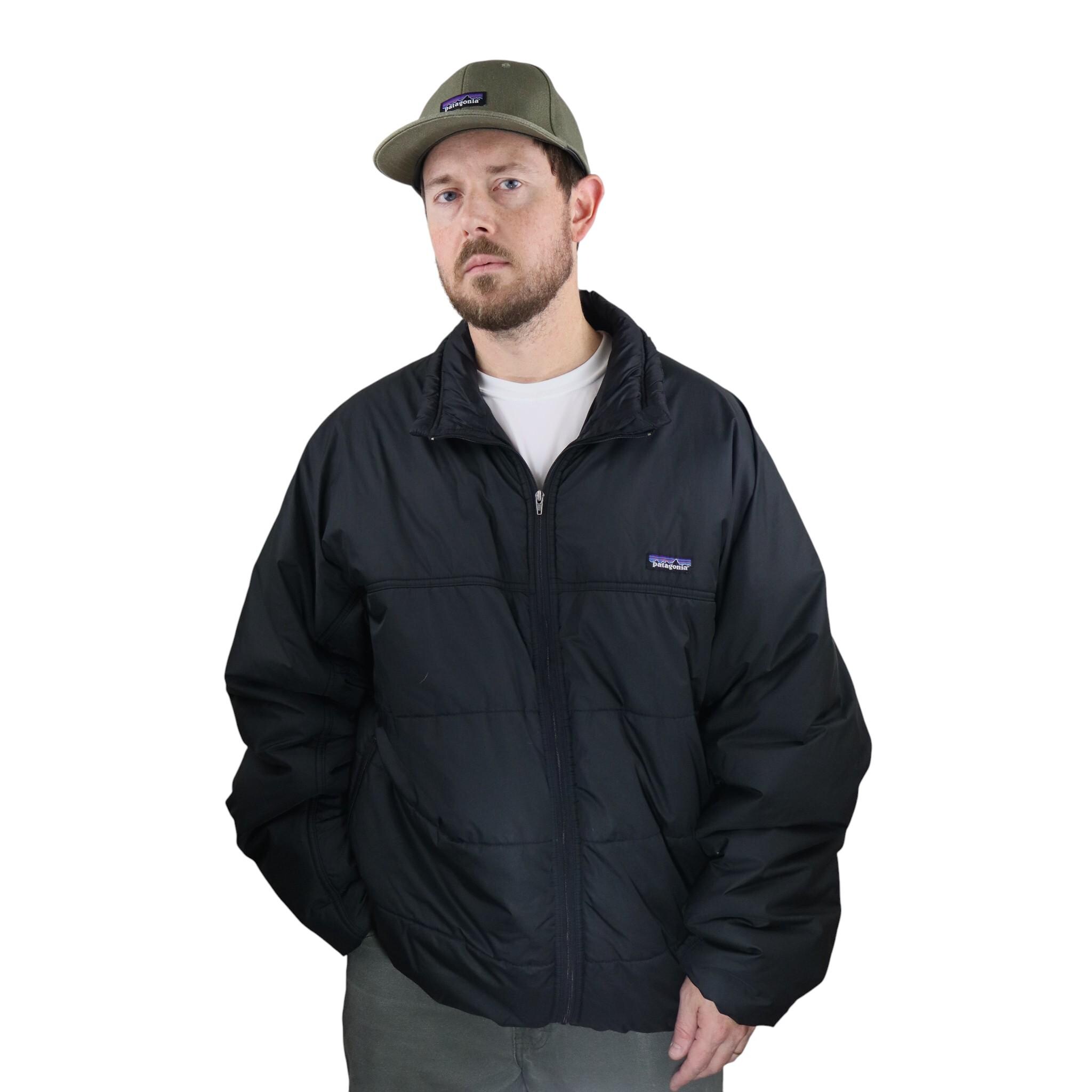 Vintage 90s Patagonia Fireball Puffer Jacket Mens XL Black Alpine