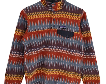 Vintage 90s PATAGONIA Aztec Fleece Navajo / Native Style / Half