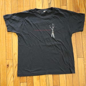 Vintage Die Vergeltung für das, was sie uns angetan haben Band T-Shirt T-Shirt Large Medium EP Mine Rare Secret Math Rock Schwarz Made In USA 80er 90er Jahre
