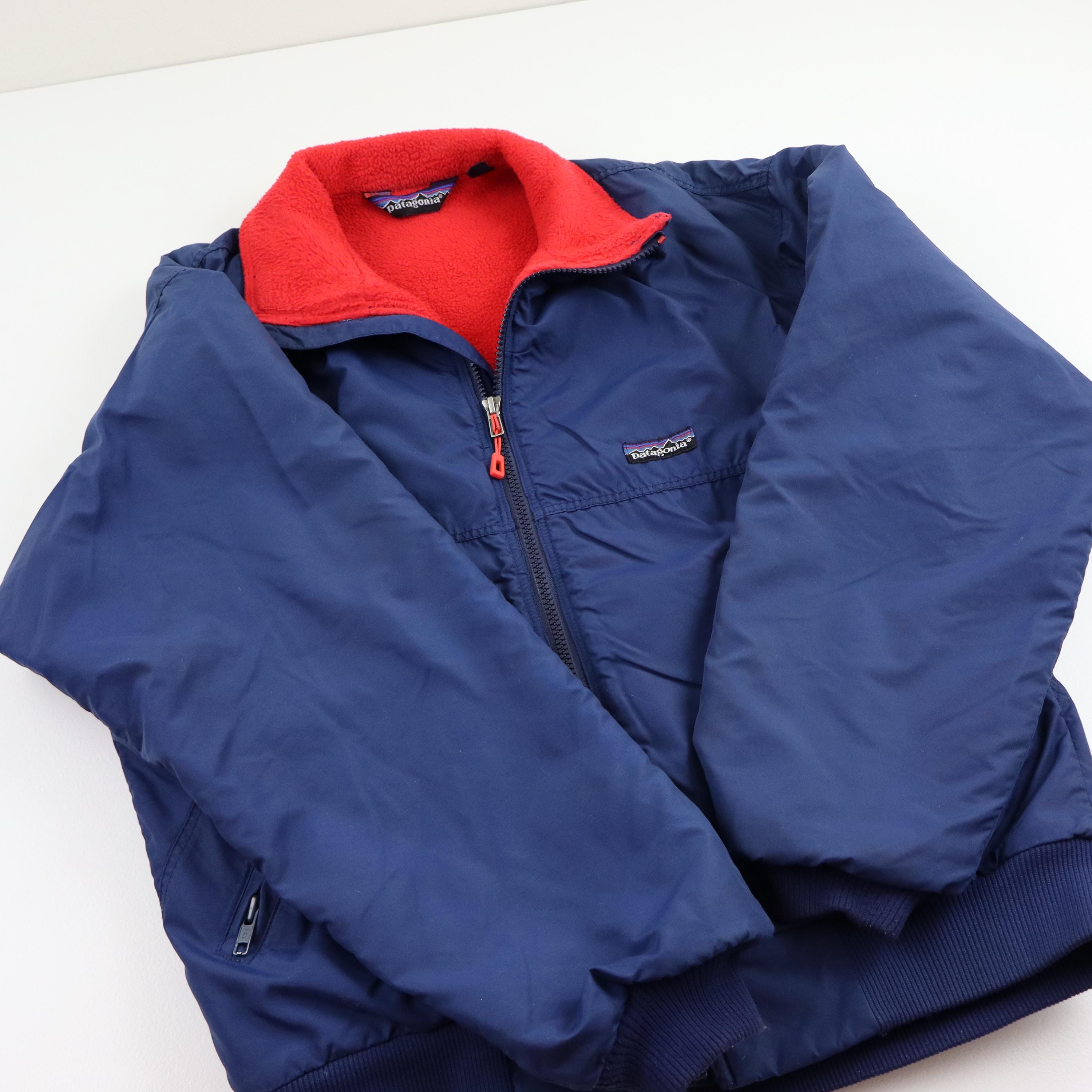 Vintage 80s 90s Patagonia Synchilla Fleece Lined Shelled Bomber