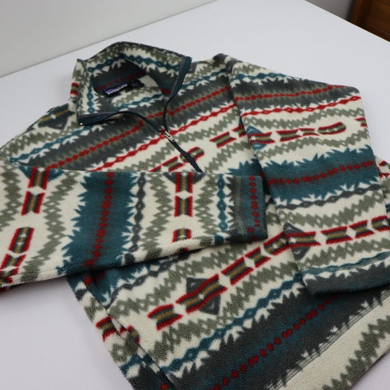 Vintage 90s 1994 Patagonia Sacajawea Aztec Synchilla Fleece