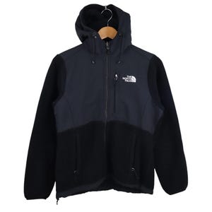 Vintage Y2K The North Face Denali Recycled Polartec 200 Fleece Full Zip Hoody Jacket Womens Small Black Sweatshirt Coat Retro Sweater 90s