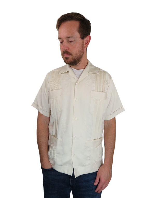 Guayabera de Copacabana Yucateca vintage de los años 70 y 80