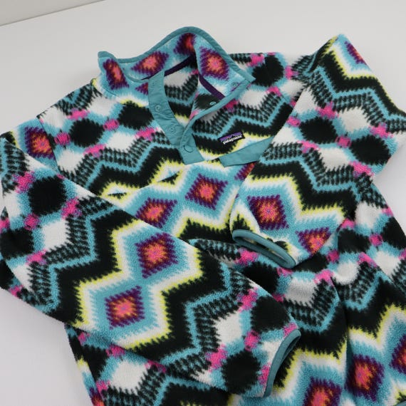 Patagonia Timber Twist Aztec Tribal Lightweight Synchilla Fleece