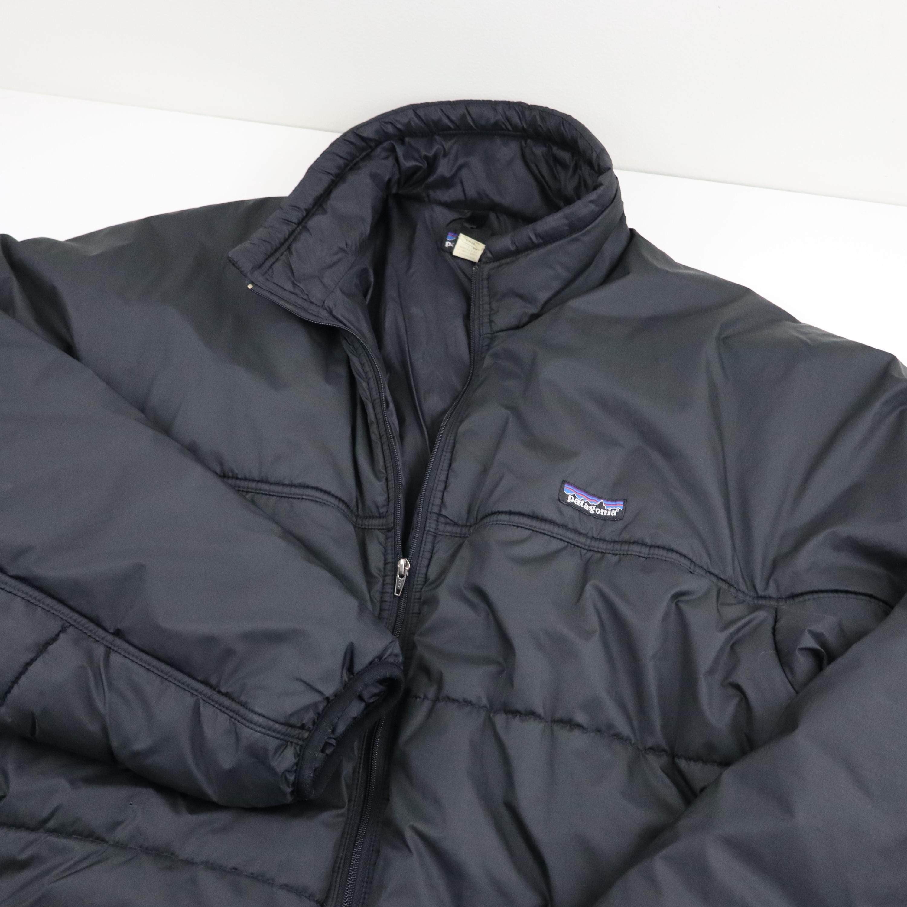 Vintage 90s Patagonia Fireball Puffer Jacket Mens XL Black Alpine
